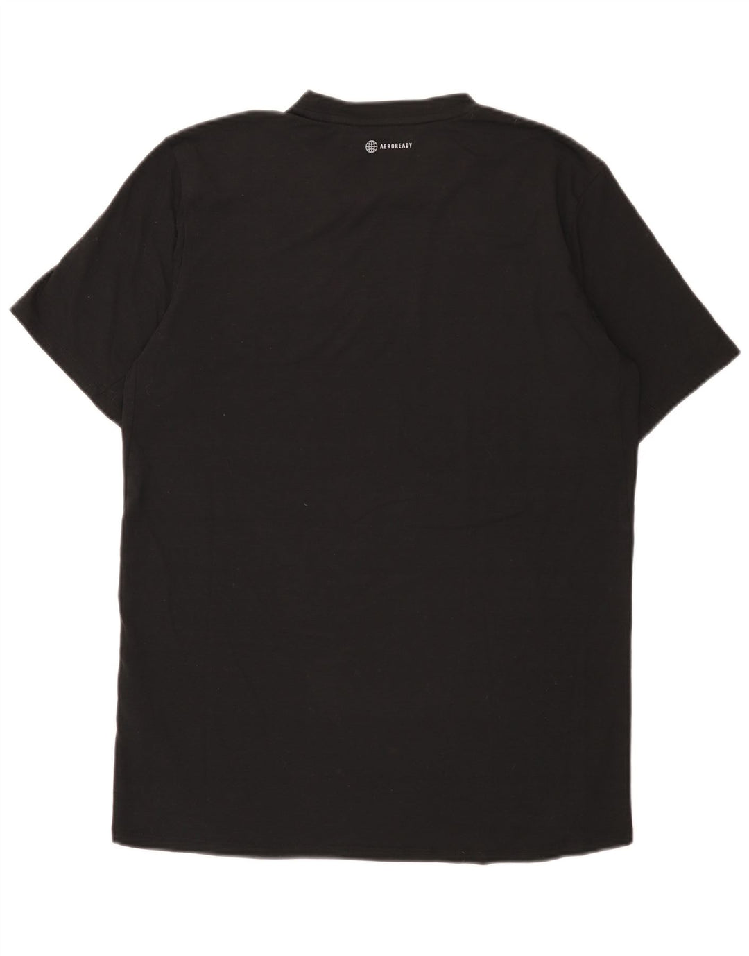 Adidas Mens T-Shirt Top Medium Black Polyester