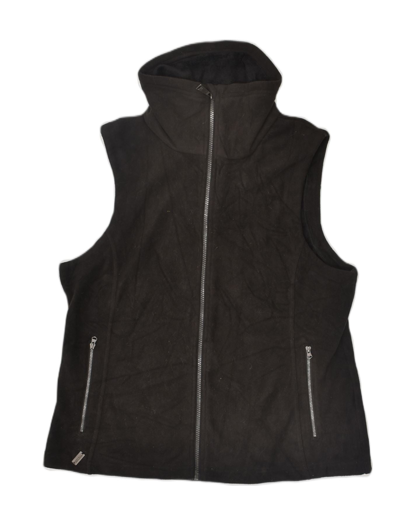 FILA Womens Padded Jacket UK 16 Large Black Nylon