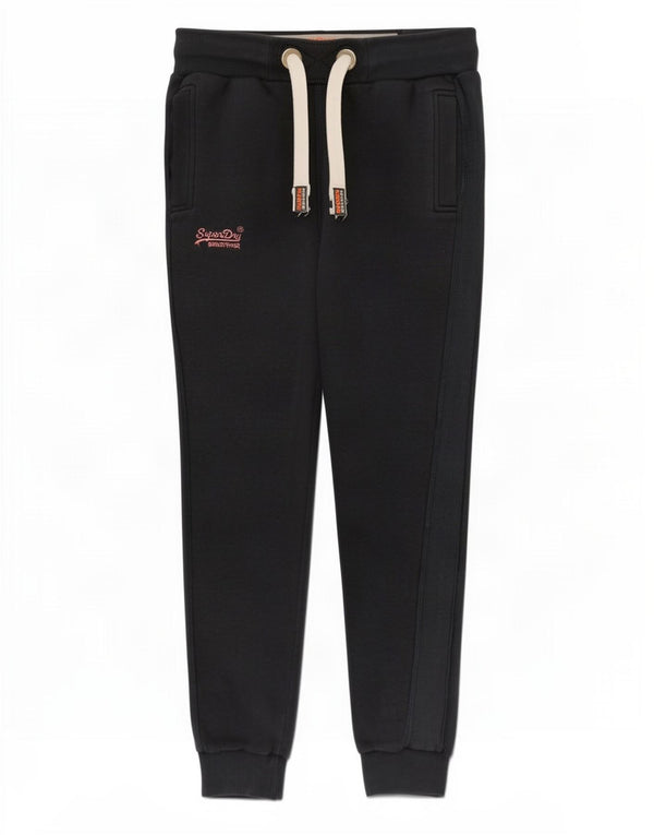 Superdry Womens Slim Fit Tracksuit Trousers Joggers UK 10 Small Navy Blue