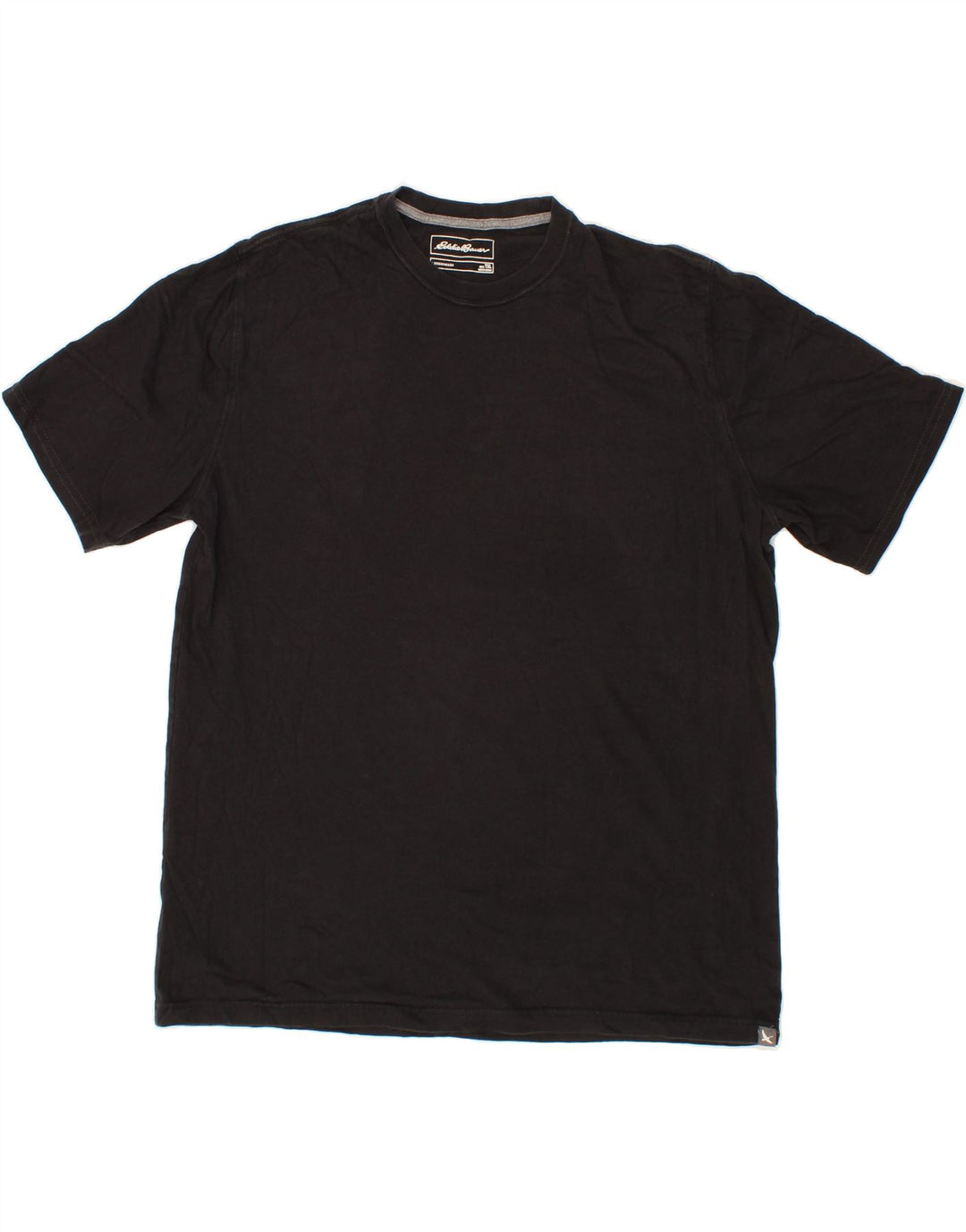 EDDIE BAUER Mens T-Shirt Top XL Black Cotton Vintage Eddie Bauer and Second-Hand Eddie Bauer from Messina Hembry 