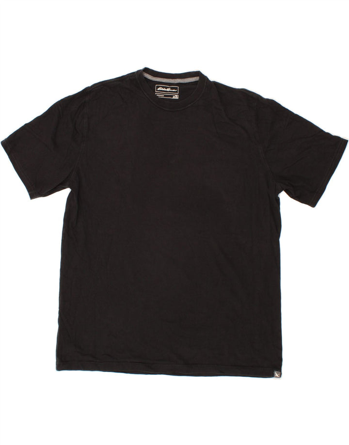 EDDIE BAUER Mens T-Shirt Top XL Black Cotton Vintage Eddie Bauer and Second-Hand Eddie Bauer from Messina Hembry 