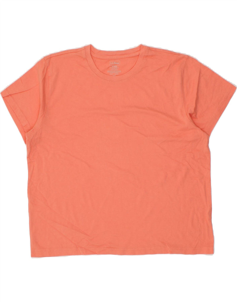L.L.BEAN Womens T-Shirt Top UK 14 Medium Pink Cotton Vintage L.L.Bean and Second-Hand L.L.Bean from Messina Hembry 