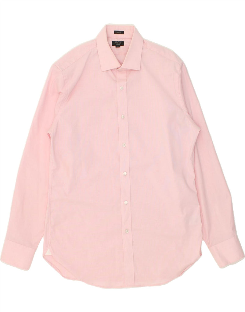 J. CREW Mens Classic Fit Shirt Size 15 1/2 34 Medium Pink Cotton | Vintage J. Crew | Thrift | Second-Hand J. Crew | Used Clothing | Messina Hembry 