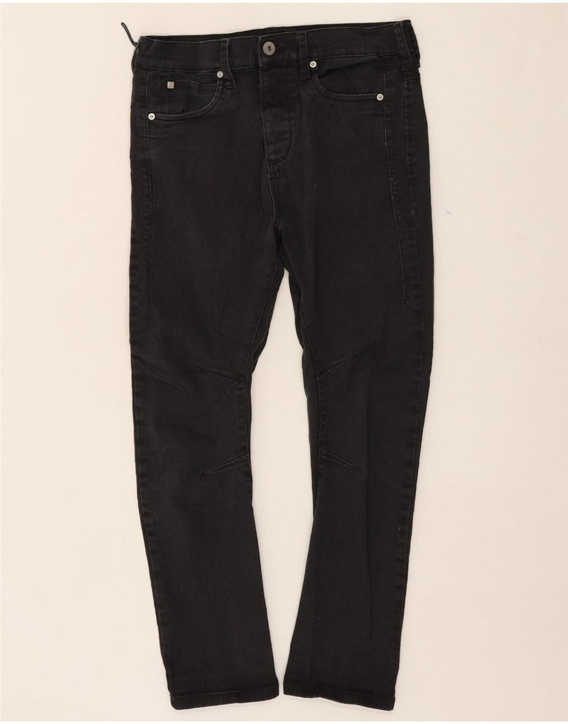 JACK & JONES Mens Anti Fit Cropped Slim Jeans W28 L26 Black Cotton Vintage Jack & Jones and Second-Hand Jack & Jones from Messina Hembry 