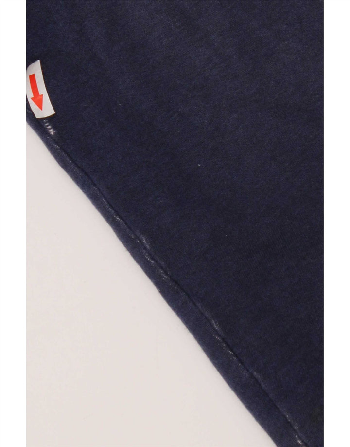 Tommy Hilfiger Mens Sherpa Tracksuit Top Jacket Large Blue Cotton