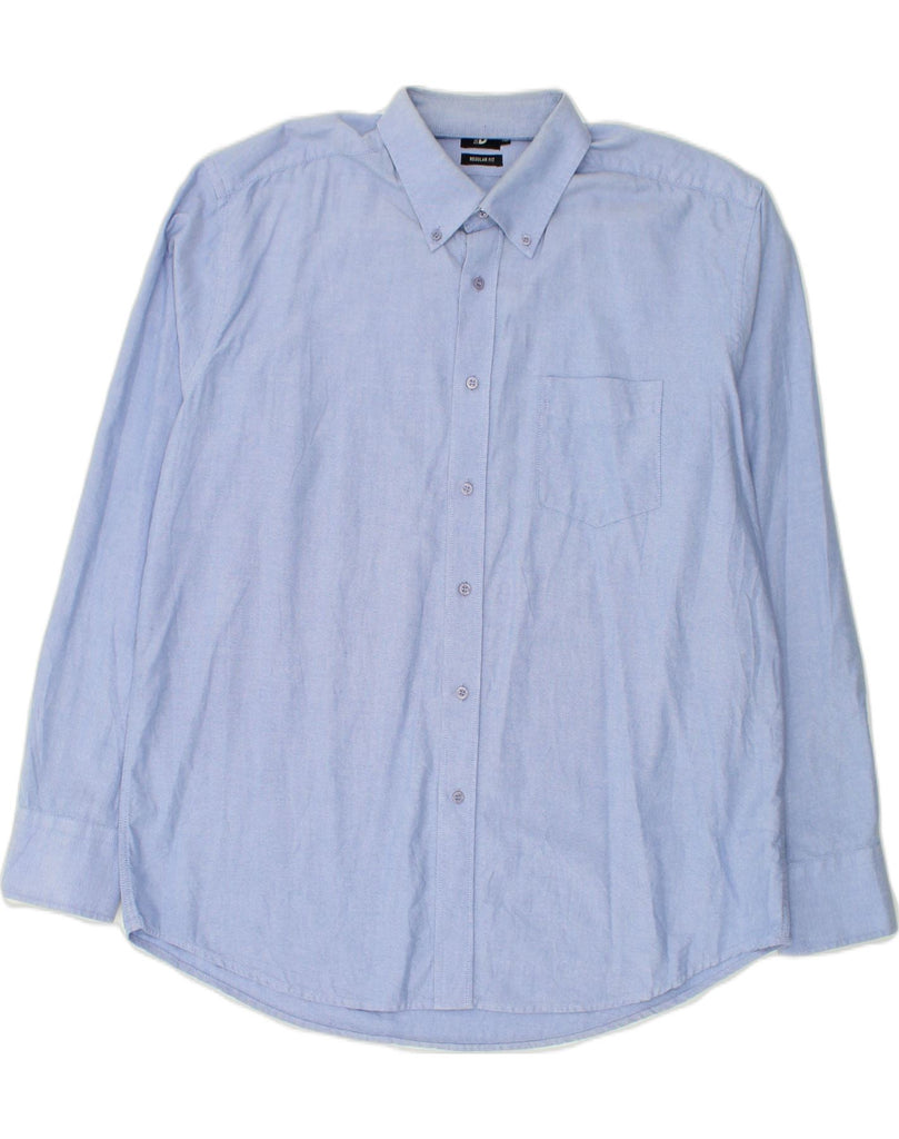 DACK'S Mens Regular Fit Shirt XL Blue Cotton | Vintage Dack's | Thrift | Second-Hand Dack's | Used Clothing | Messina Hembry 