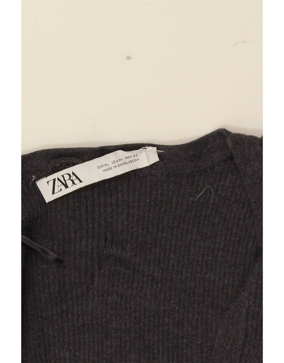 Zara Womens Sleeveless Crop Top UK 18 XL Grey