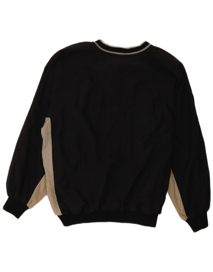 Nike Mens Graphic Sweatshirt Jumper Large Black Colourblock Polyester