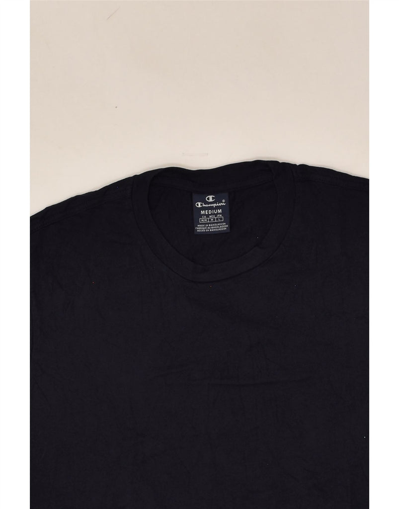 CHAMPION Mens T-Shirt Top Medium Navy Blue | Vintage Champion | Thrift | Second-Hand Champion | Used Clothing | Messina Hembry 