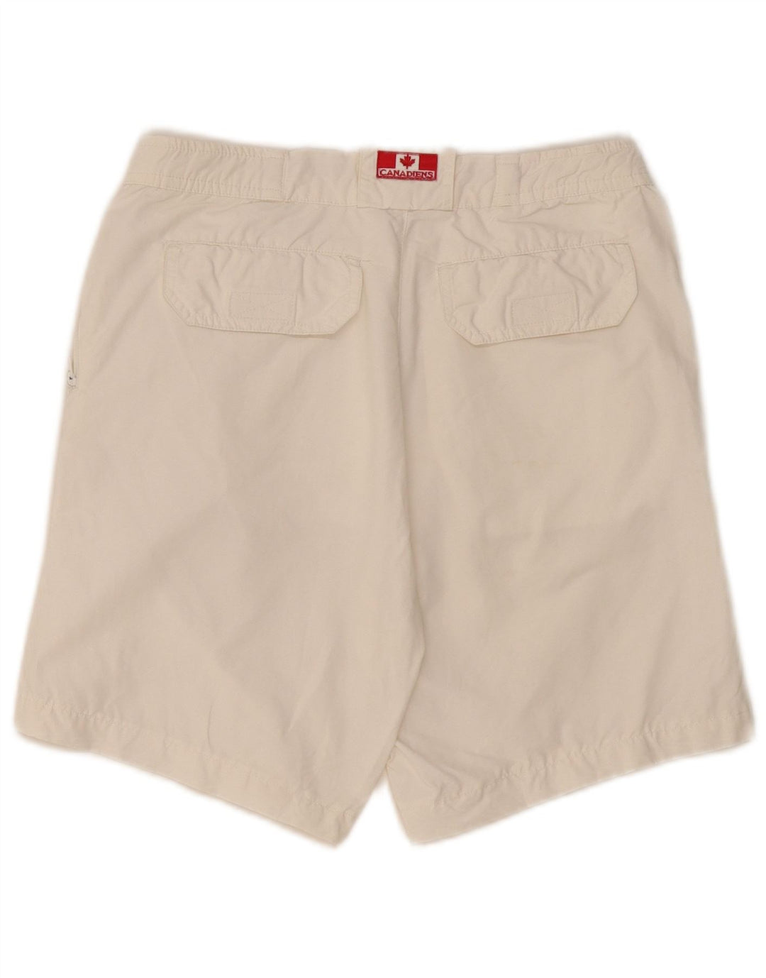 Canadiens Womens Chino Shorts IT 44 Medium W30 White Cotton