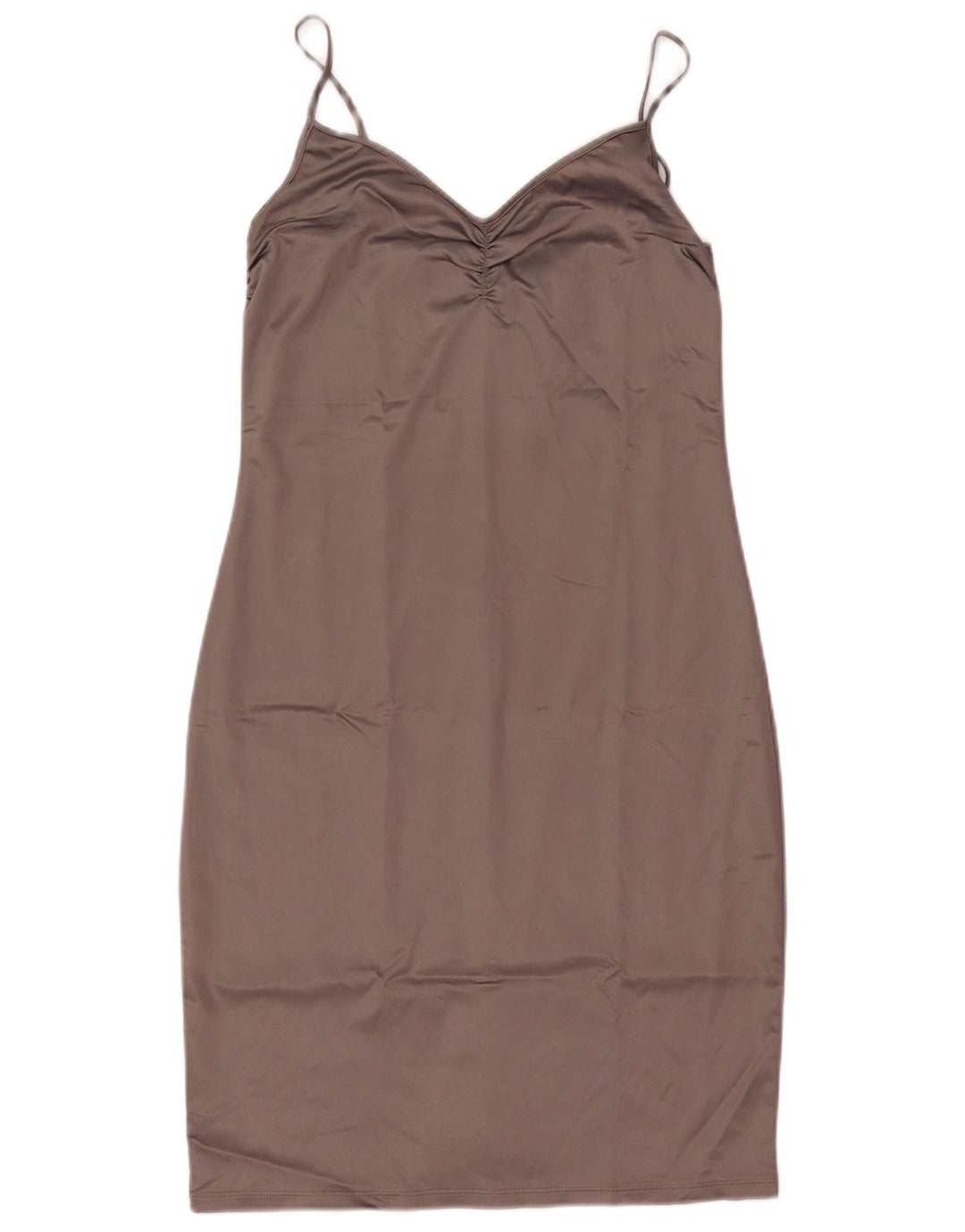 Caractere Womens Slip Dress UK 14 Large Brown Acetate