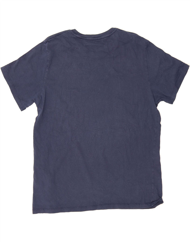 LEVI'S Mens Graphic T-Shirt Top XL Navy Blue Cotton Vintage Levi's and Second-Hand Levi's from Messina Hembry 