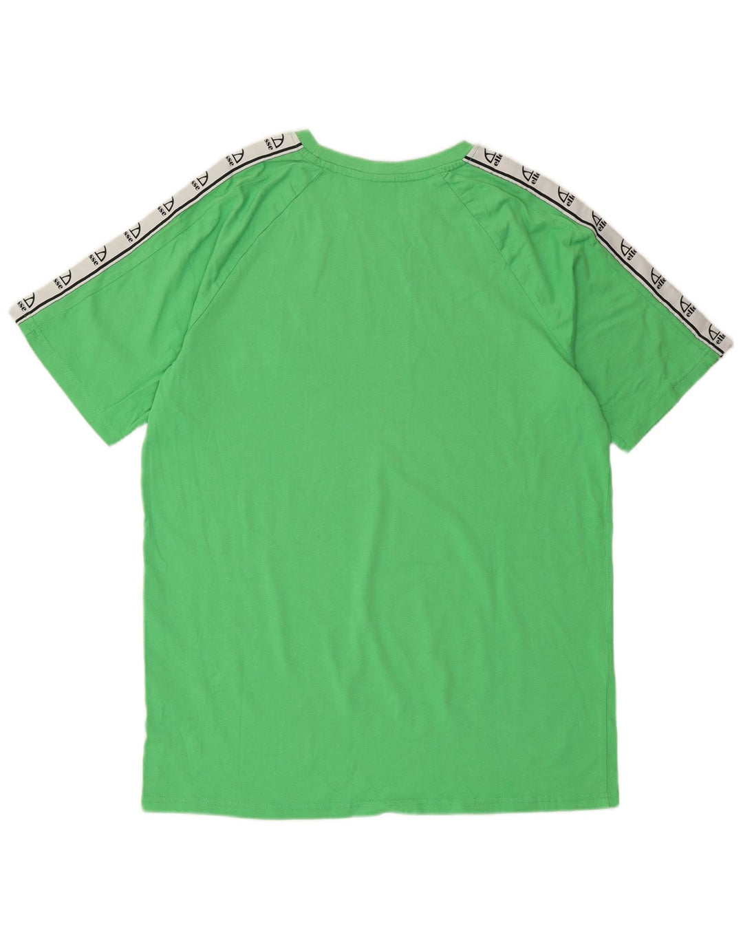 ELLESSE Mens Graphic T-Shirt Top XL Green Colourblock Cotton