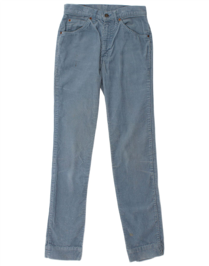 LEVI'S Womens Slim Corduroy Trousers W26 L33  Blue Cotton