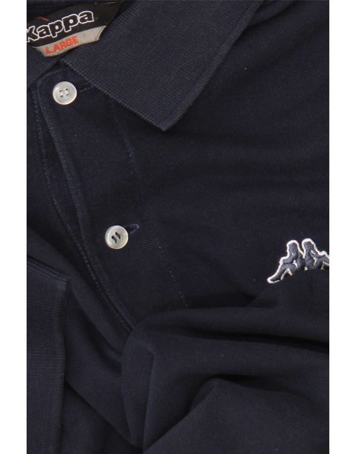 Kappa Mens Polo Shirt Large Navy Blue