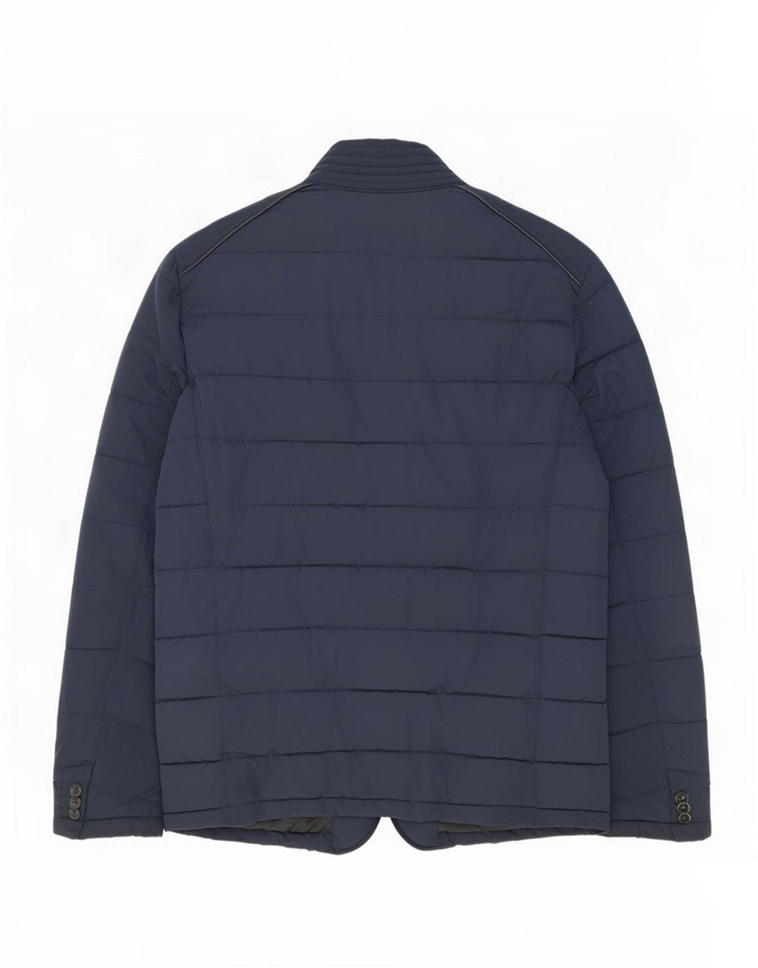 Zara Mens Padded Jacket UK 38 Medium Navy Blue Polyester