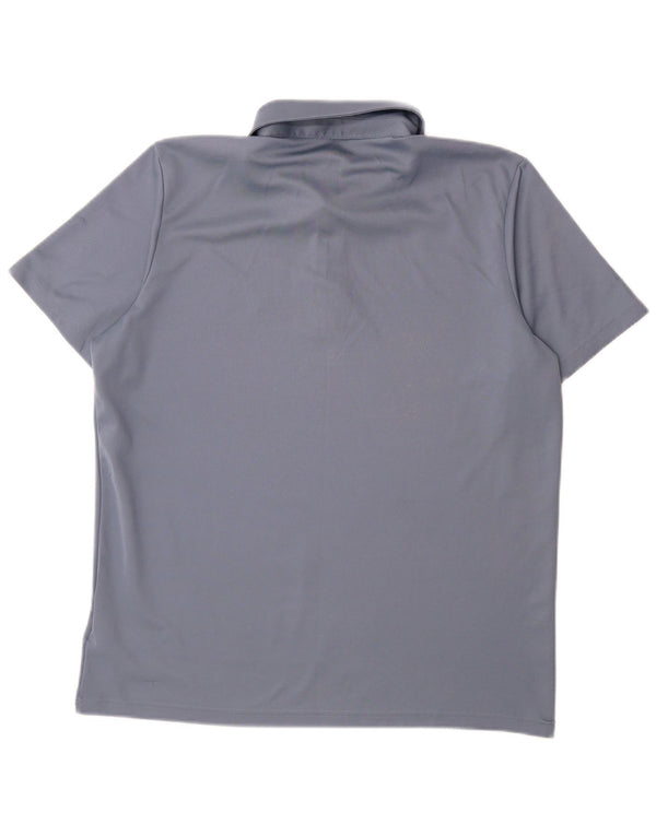 Adidas Mens Aeroready Polo Shirt Large Blue Polyester