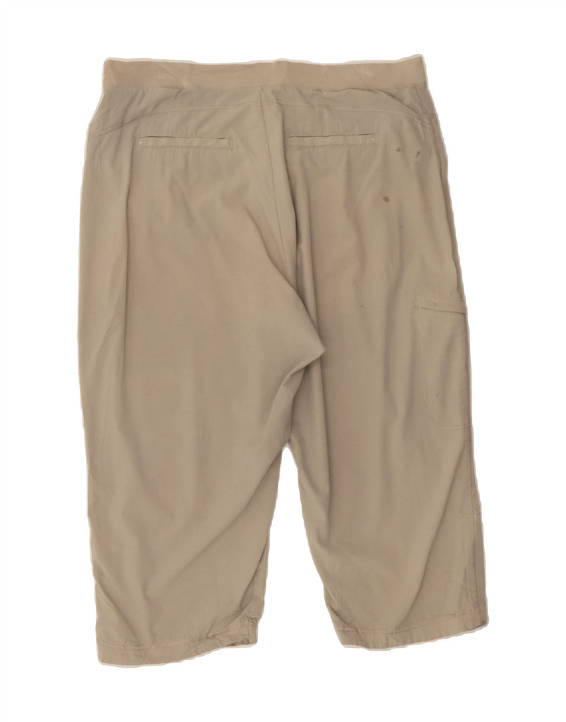 LEE Womens Relaxed Fit Capri Trousers US 16 2XL W36 L20 Beige Polyester Vintage Lee and Second-Hand Lee from Messina Hembry 