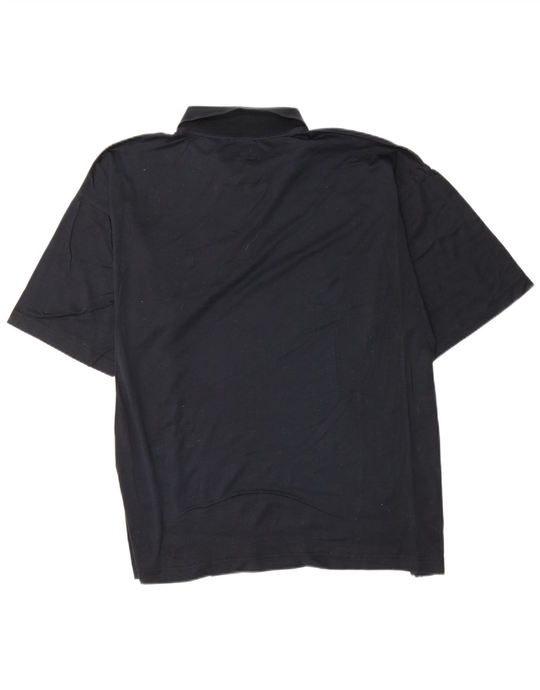 PIERRE CARDIN Mens Polo Shirt 2XL Black Cotton