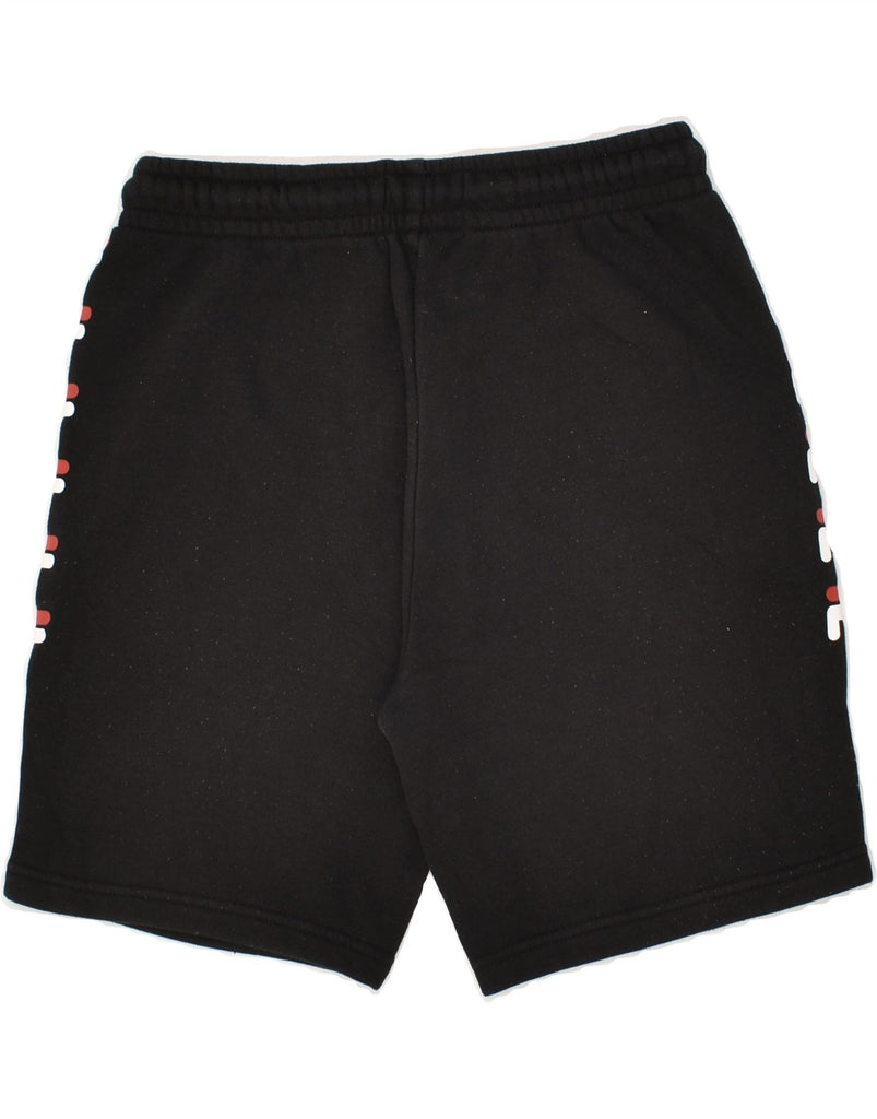 FILA Boys Graphic Sport Shorts 13-14 Years Black Polyester | Vintage Fila | Thrift | Second-Hand Fila | Used Clothing | Messina Hembry 