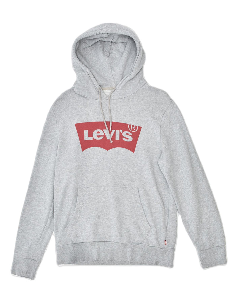 LEVI'S Mens Graphic Hoodie Jumper Small Grey Cotton | Vintage | Thrift | Second-Hand | Used Clothing | Messina Hembry 