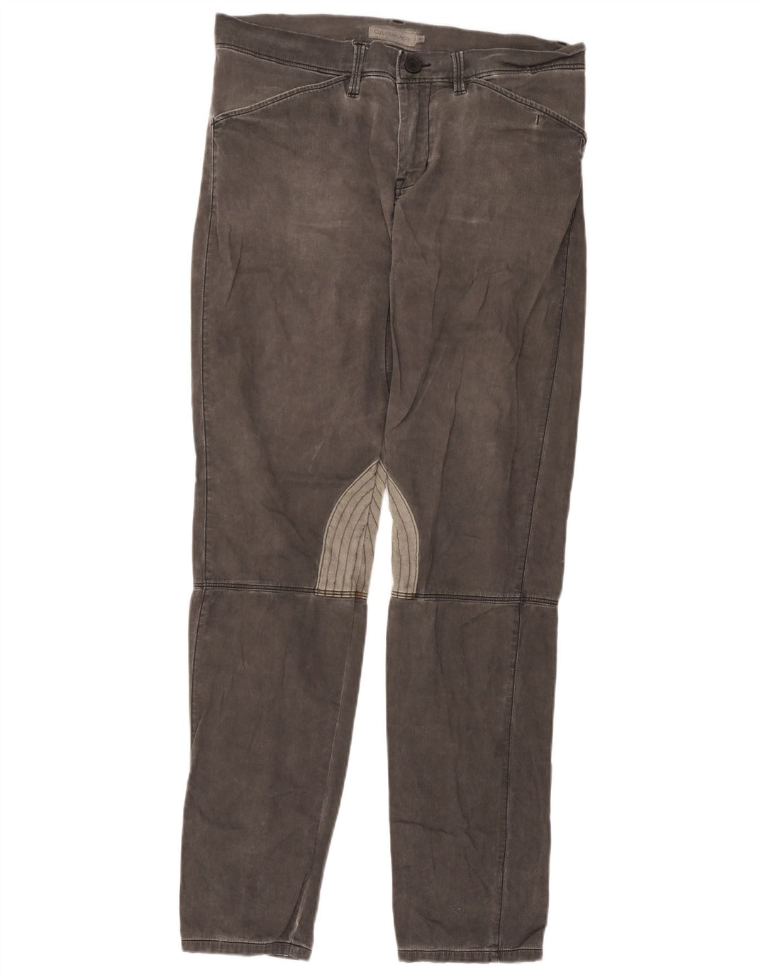 Calvin Klein Mens Slim Jeans W32 L34 Grey Colourblock Cotton