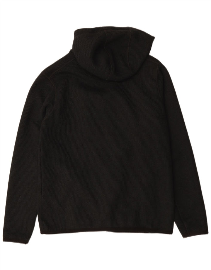 Weird Fish Mens Zip Hoodie Sweater Medium Black Polyester