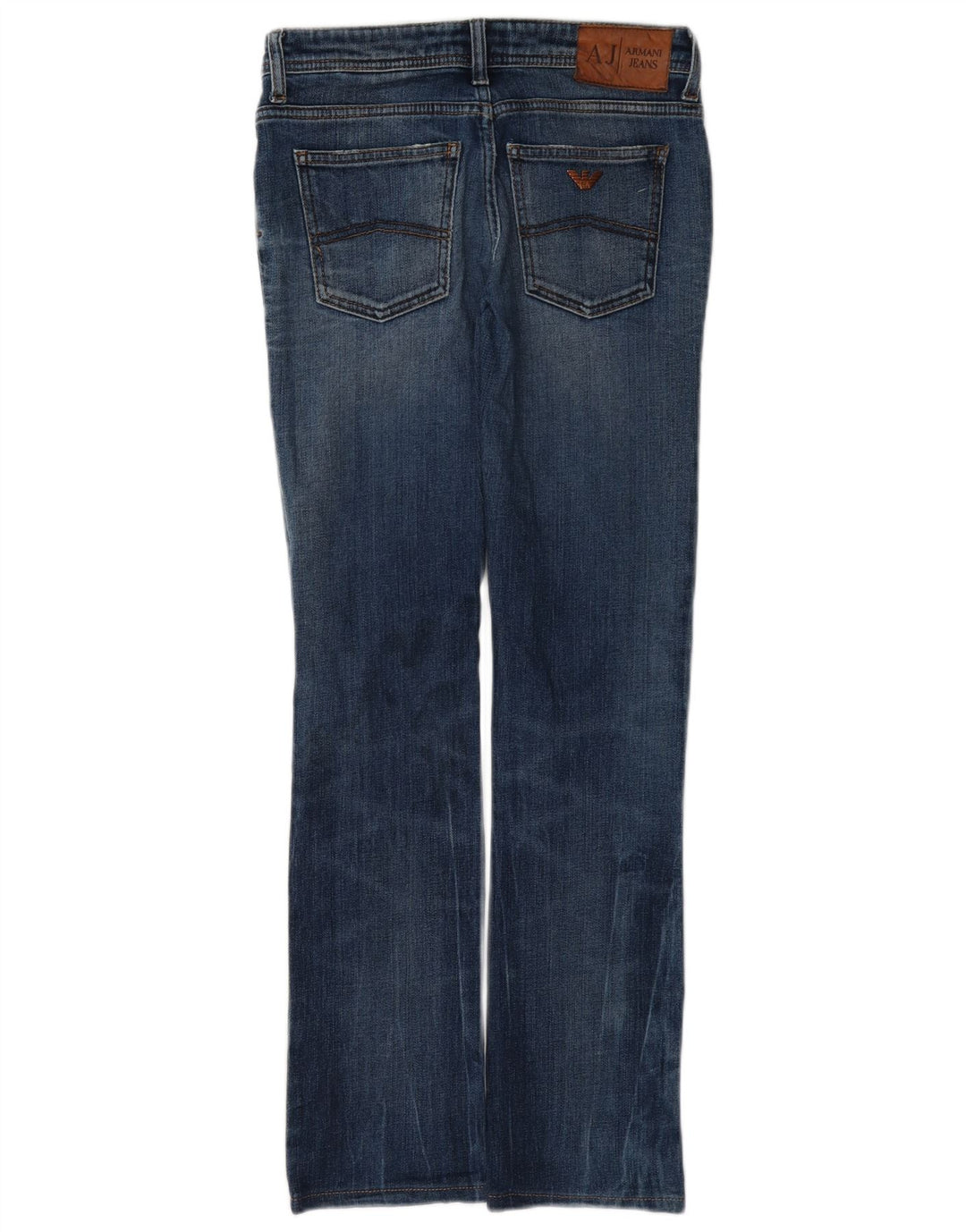 Armani Womens Slim Bootcut Jeans W26 L29 Blue Cotton