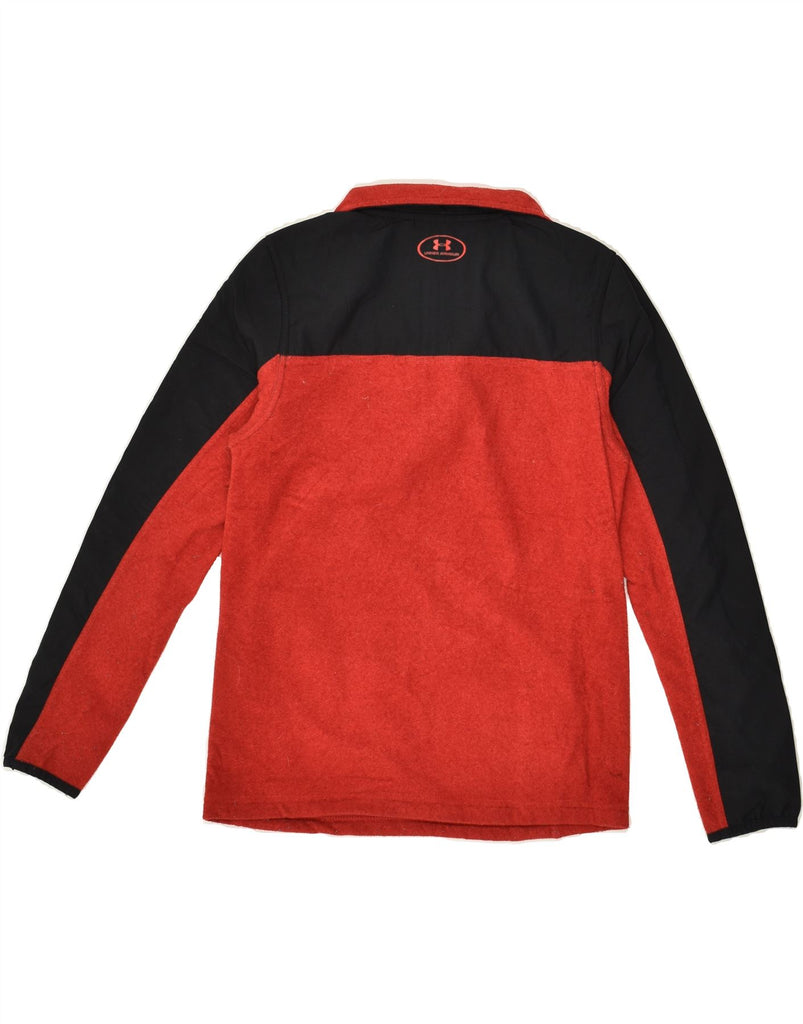 UNDER ARMOUR Boys Zip Neck Sweatshirt Jumper 11-12 Years Medium Red | Vintage Under Armour | Thrift | Second-Hand Under Armour | Used Clothing | Messina Hembry 