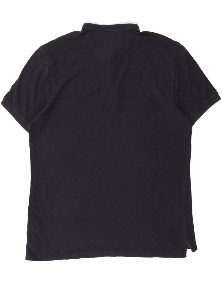MASSIMO DUTTI Mens Polo Shirt XL Navy Blue Cotton Vintage Massimo Dutti and Second-Hand Massimo Dutti from Messina Hembry 