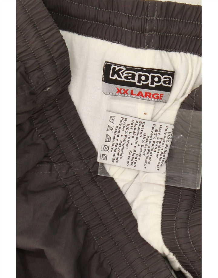 KAPPA Mens Tracksuit Trousers 2XL  Grey Polyester Vintage Kappa and Second-Hand Kappa from Messina Hembry 