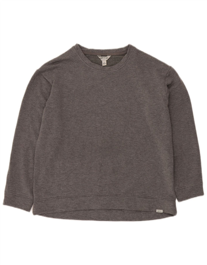 ORVIS Mens Sweatshirt Jumper Medium Grey Modal