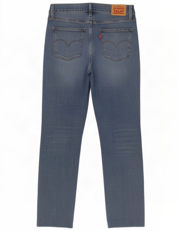 Levi's Womens 724 High Rise Straight Jeans W29 L28 Blue Cotton