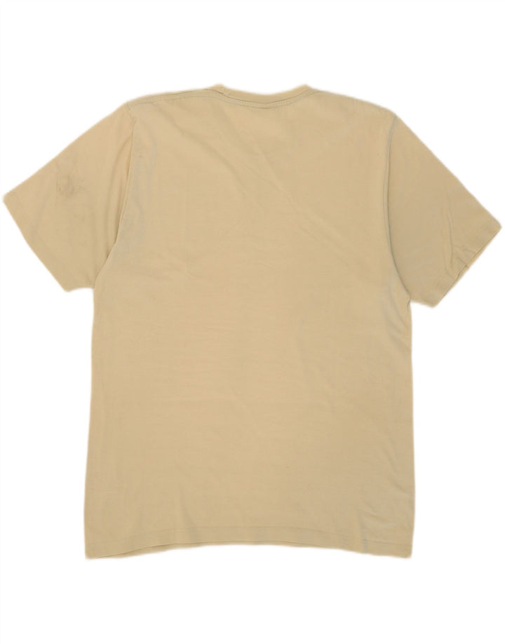 CHAMPION Mens Graphic T-Shirt Top XL Yellow Vintage Champion and Second-Hand Champion from Messina Hembry 