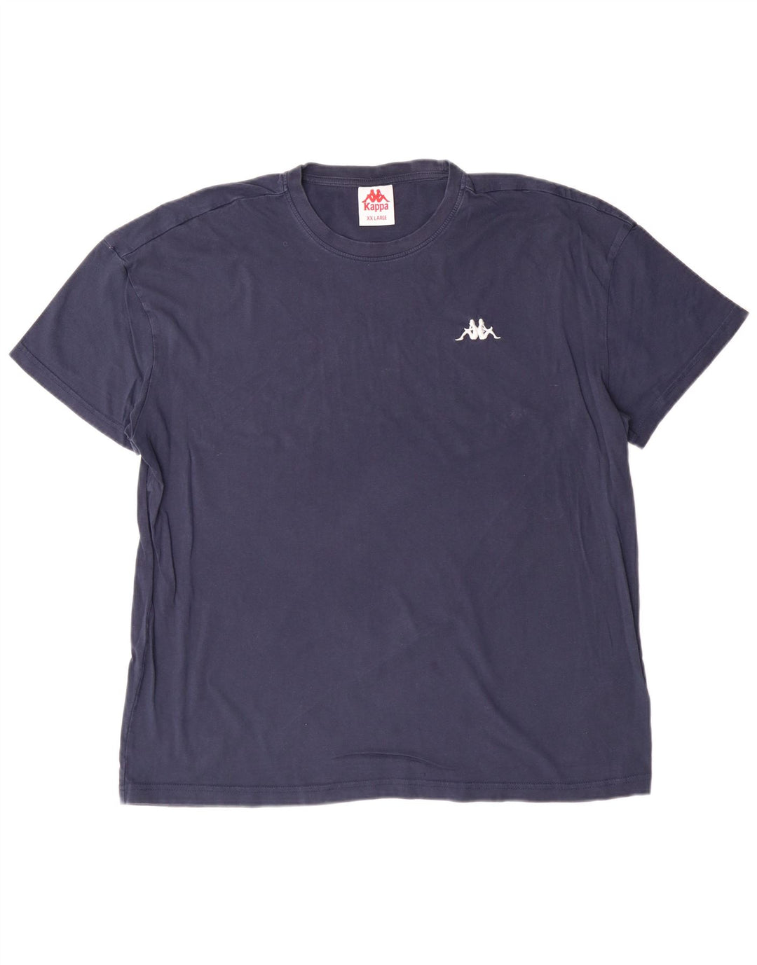 Kappa Mens T-Shirt Top 2XL Navy Blue Cotton