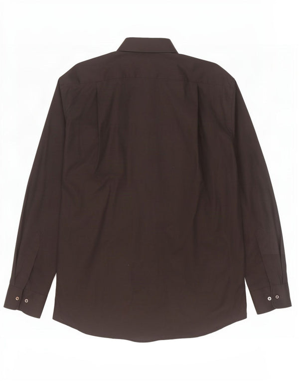 Hugo Boss Mens Shirt Size 44 17 1/2 XL Black Cotton