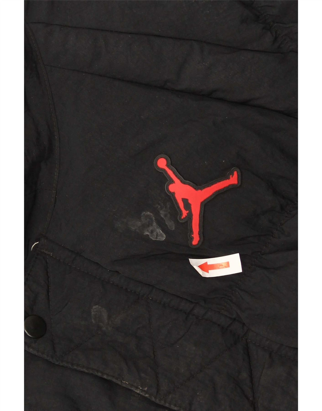 Jordan Mens Hooded Padded Jacket UK 36 Small Black Polyester