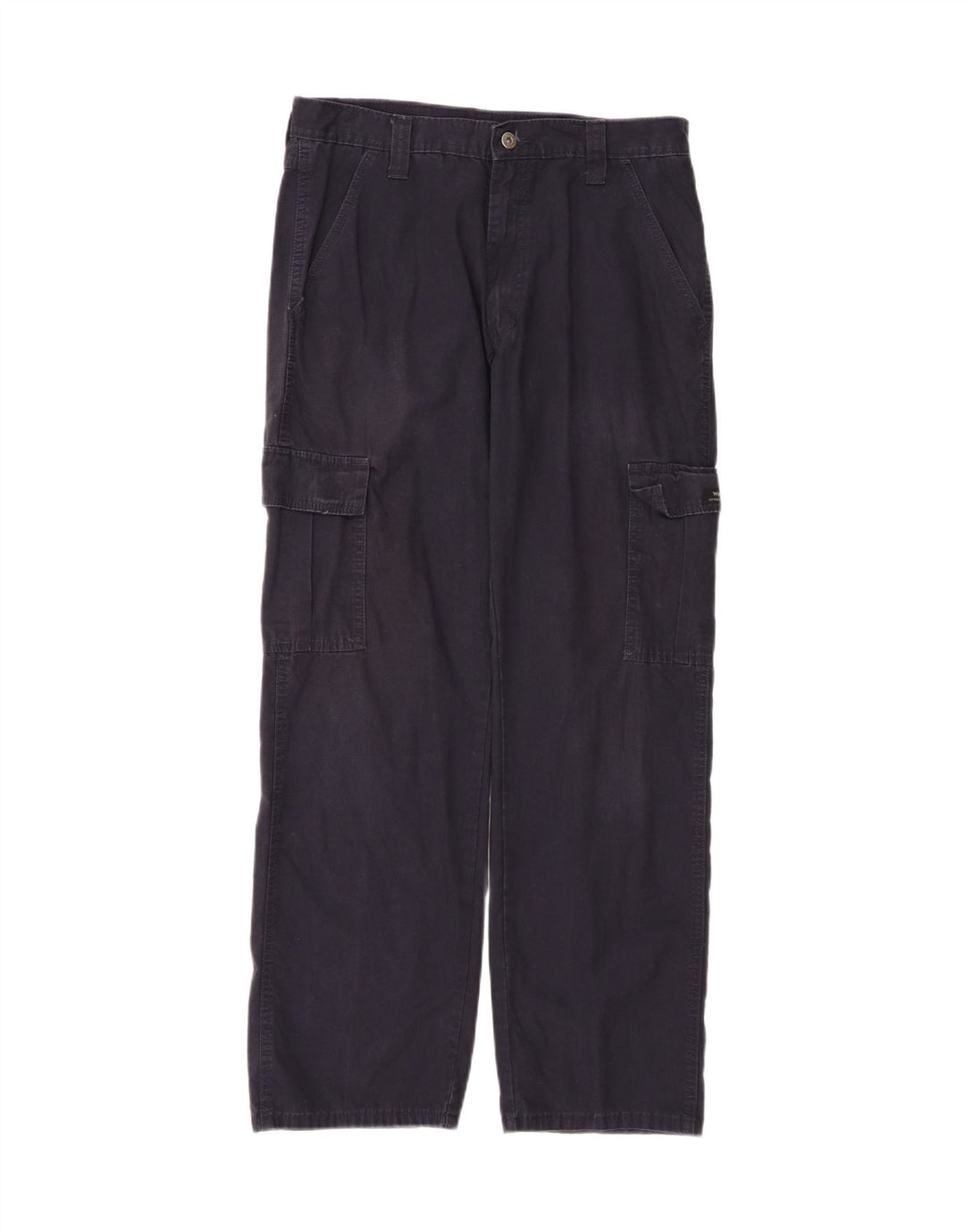 WRANGLER Mens Straight Cargo Trousers  W32 L32 Navy Blue Cotton Vintage Wrangler and Second-Hand Wrangler from Messina Hembry 
