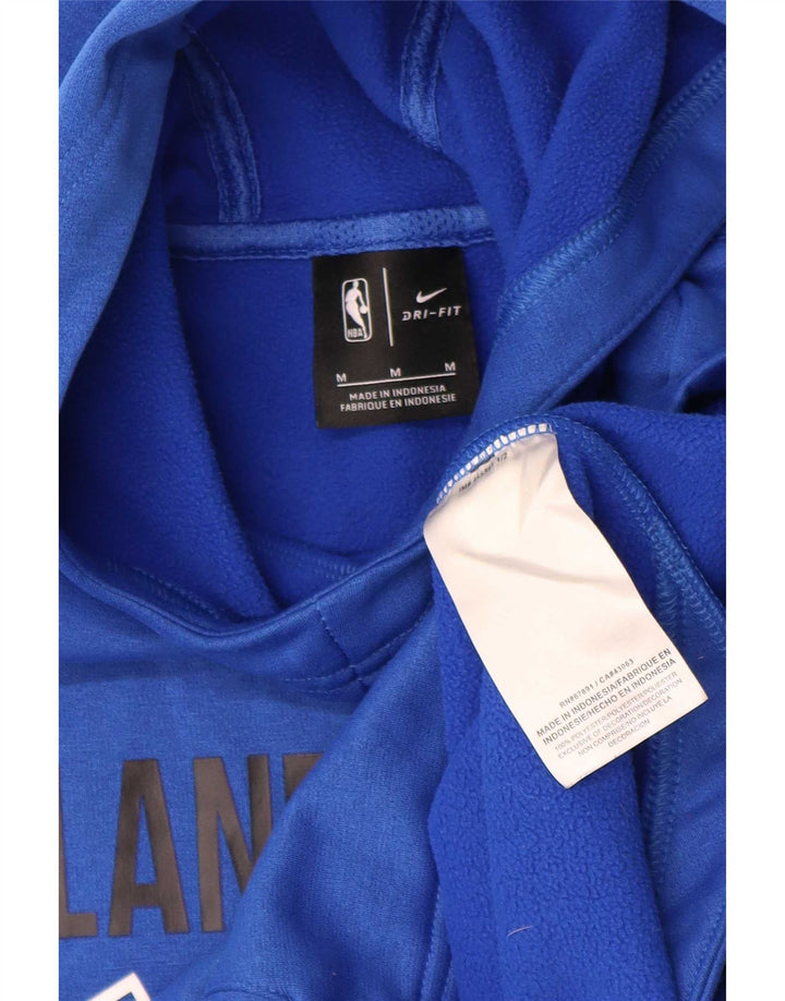 Nike Boys Dri Fit Graphic Hoodie Jumper 10-11 Years Medium Blue Polyester