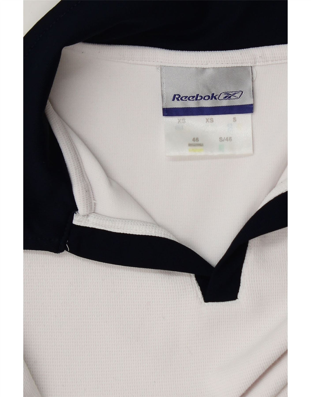 Reebok Mens Polo Shirt XS White Colourblock