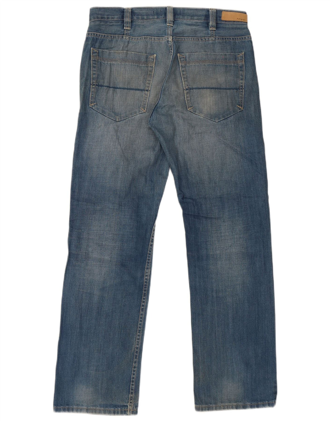 Marks & Spencer Mens Autograph Straight Jeans W32 L31 Blue Cotton