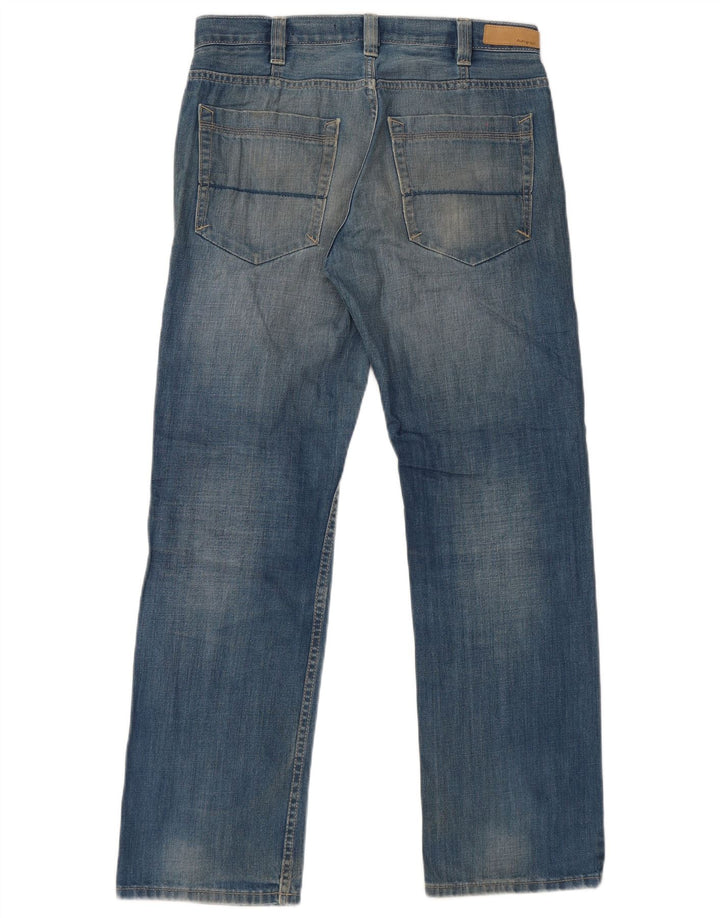 Marks & Spencer Mens Autograph Straight Jeans W32 L31 Blue Cotton