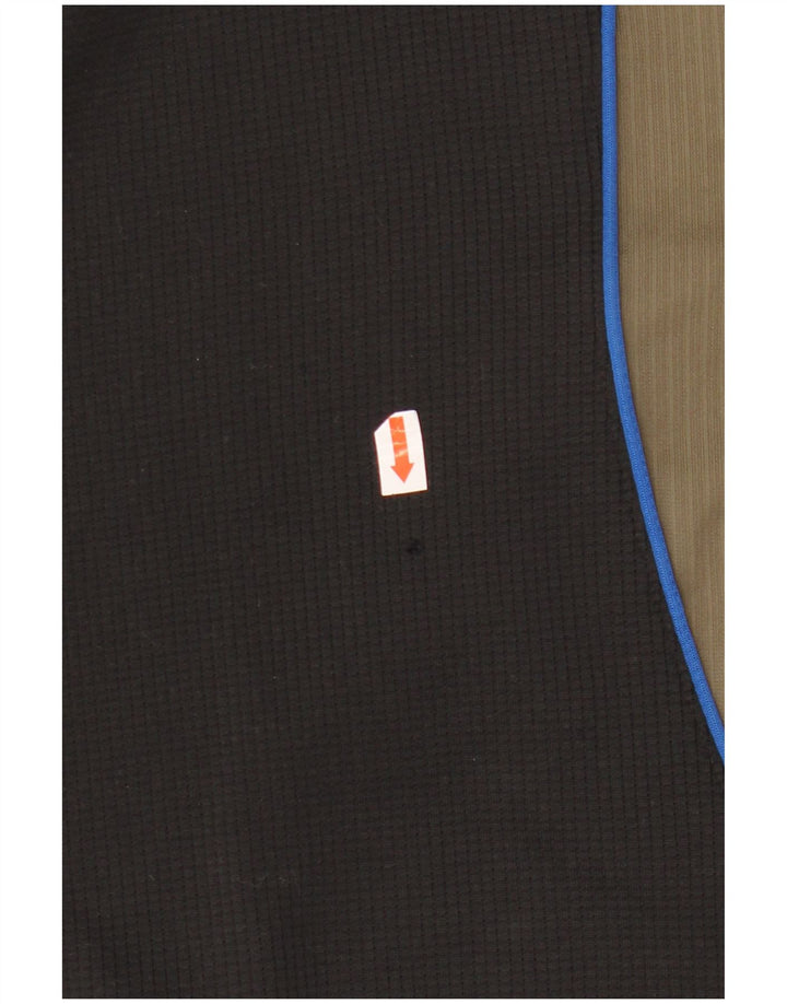 ADIDAS Mens New Zealand Polo Shirt UK 44/46 Large Black Colourblock