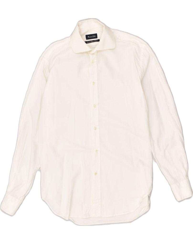 MASSIMO DUTTI Mens Shirt Size 15 1/2 Medium White Cotton | Vintage Massimo Dutti | Thrift | Second-Hand Massimo Dutti | Used Clothing | Messina Hembry 