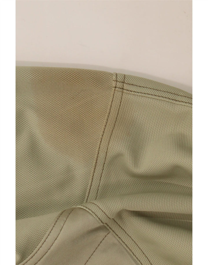 DIADORA Mens Tracksuit Top Jacket UK 40 Medium Khaki Colourblock Polyester