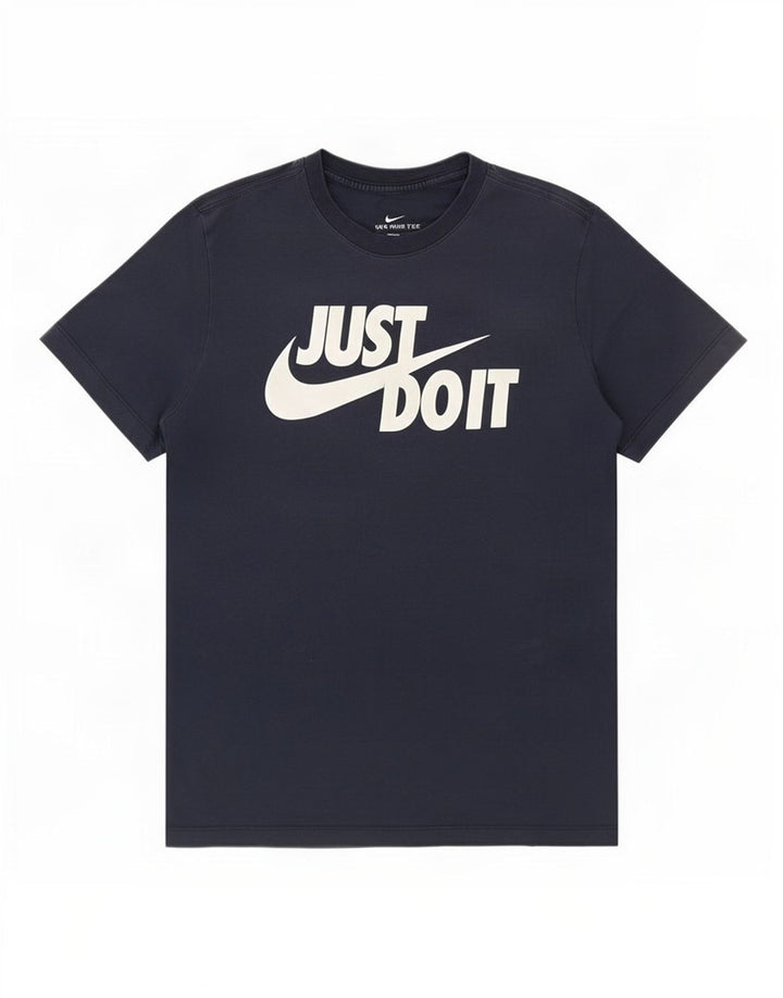 Nike Mens Graphic T-Shirt Top Medium Navy Blue
