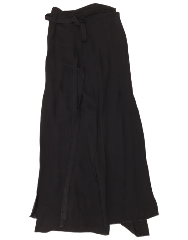 Gianfranco Ferre Womens Maxi Wrap Skirt IT 42 Medium W28 Black Viscose