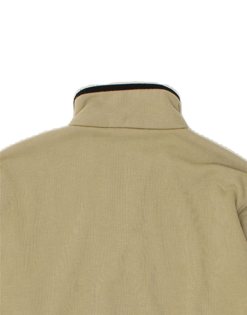 VINTAGE Mens Zip Neck Sweatshirt Jumper XL Khaki Polyester Vintage Vintage and Second-Hand Vintage from Messina Hembry 