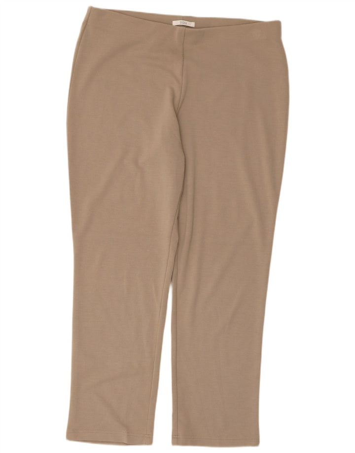 MARKS & SPENCER Womens Tracksuit Trousers UK 18 XL  Beige Polyester