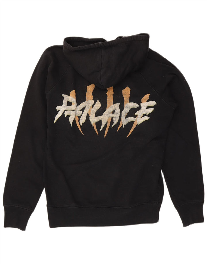 Palace Mens Graphic Hoodie Jumper Small Black Cotton